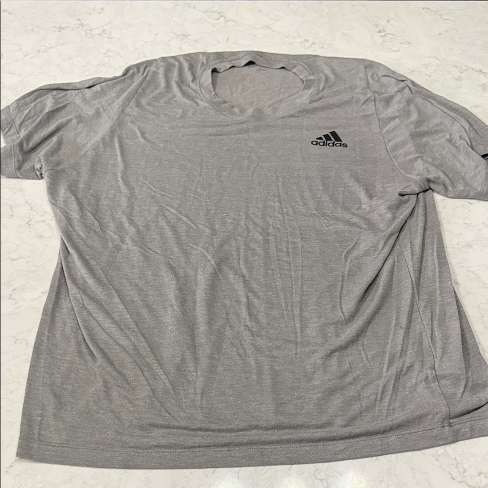 Adidas Men's Heather Gray Tee